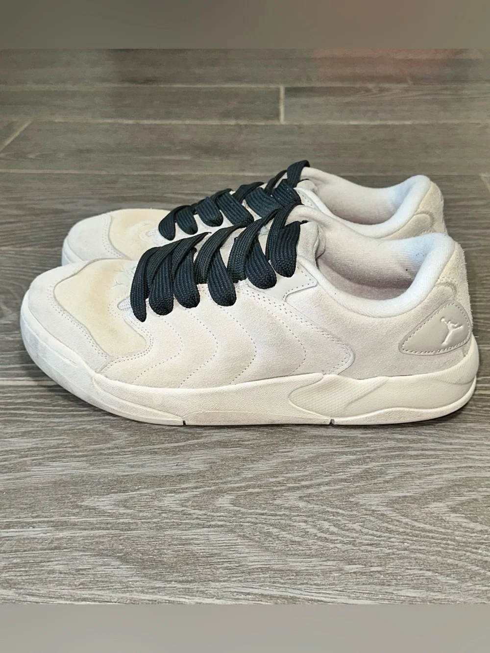 Jordan Session Low Phantom Suede Men’s 9.5 Sneaker Fat Lace Off-White Skate Shoe